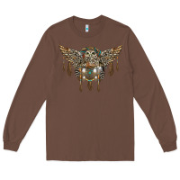Chestnut native dream catcher with owl Long Sleeve Tee - BarkalooDesign