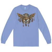 Colony Blue native dream catcher with owl Long Sleeve Tee - BarkalooDesign