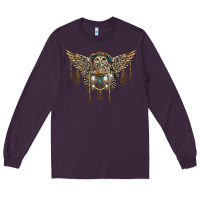 Plum native dream catcher with owl Long Sleeve Tee - BarkalooDesign