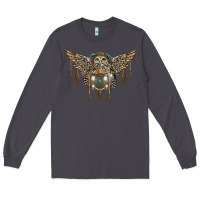 Smoke native dream catcher with owl Long Sleeve Tee - BarkalooDesign