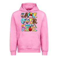 Fuchsia Pink game over back to school Urban Hoodie - AdoDesignShop