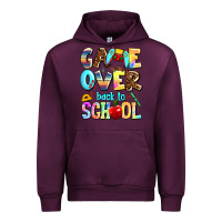 Mauve Wine game over back to school Urban Hoodie - AdoDesignShop