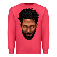 Cardinal bearded black man portrait Premium Sweatshirt - texasbilliewilder