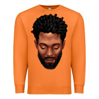 Carrot bearded black man portrait Premium Sweatshirt - texasbilliewilder