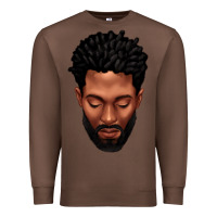 Chestnut bearded black man portrait Premium Sweatshirt - texasbilliewilder