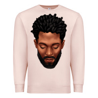 Bearded Black Man Portrait Premium Sweatshirt | Teevron