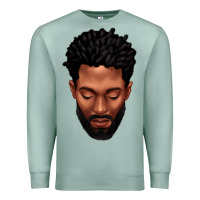 Seafoam bearded black man portrait Premium Sweatshirt - texasbilliewilder