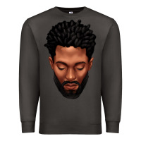 Smoke bearded black man portrait Premium Sweatshirt - texasbilliewilder