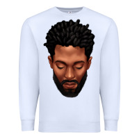 White bearded black man portrait Premium Sweatshirt - texasbilliewilder