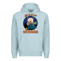 Blue Mist life is better outdoors Premium Hoodie - JahusDesignShop