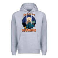 Heather Grey life is better outdoors Premium Hoodie - JahusDesignShop