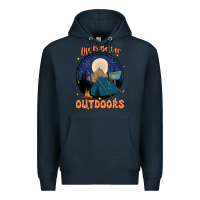 Navy life is better outdoors Premium Hoodie - JahusDesignShop