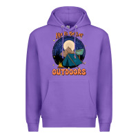 Purple life is better outdoors Premium Hoodie - JahusDesignShop
