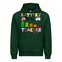 Forest Green battery life of a teacher Urban Hoodie - AdoDesignShop