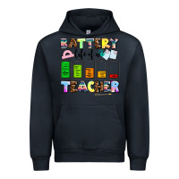 Navy battery life of a teacher Urban Hoodie - AdoDesignShop