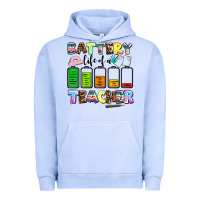 Pigment Grape Ice battery life of a teacher Urban Hoodie - AdoDesignShop