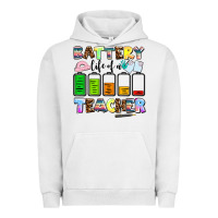 Pigment Lunar Rock battery life of a teacher Urban Hoodie - AdoDesignShop
