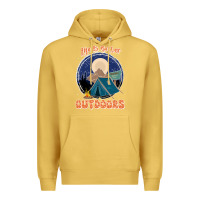 Antique Gold life is better outdoors Premium Hoodie - JahusDesignShop