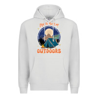 Dove Grey life is better outdoors Premium Hoodie - JahusDesignShop
