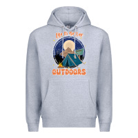 Heather Grey life is better outdoors Premium Hoodie - JahusDesignShop