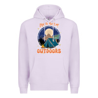 Lilac life is better outdoors Premium Hoodie - JahusDesignShop