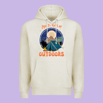 Life Is Better Outdoors Premium Hoodie Designed By Jahusdesignshop