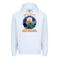 White life is better outdoors Premium Hoodie - JahusDesignShop