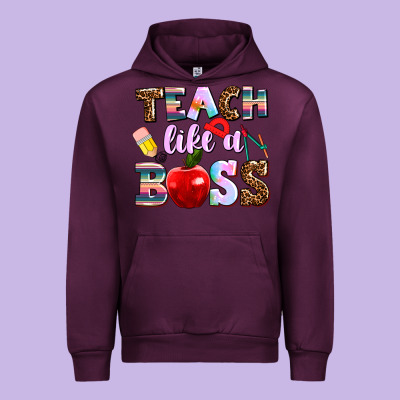 Teach Like A Boss Urban Hoodie Designed By Adodesignshop