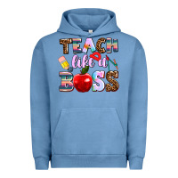 Pigment Pebble Blue teach like a boss Urban Hoodie - AdoDesignShop