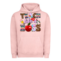 Pigment Salmon teach like a boss Urban Hoodie - AdoDesignShop