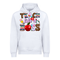 White teach like a boss Urban Hoodie - AdoDesignShop