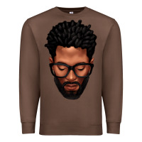 Chestnut bearded black man portrait Premium Sweatshirt - texasbilliewilder