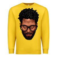 Lemon bearded black man portrait Premium Sweatshirt - texasbilliewilder
