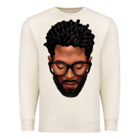 Sandshell bearded black man portrait Premium Sweatshirt - texasbilliewilder
