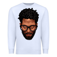 White bearded black man portrait Premium Sweatshirt - texasbilliewilder