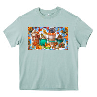 Arona Thanksgiving Coffee Drink Kids Cup Heavy Core Tee - CowhideDigitalArt