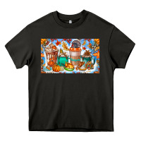 Asphalt Thanksgiving Coffee Drink Kids Cup Heavy Core Tee - CowhideDigitalArt