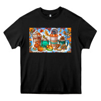 Black Thanksgiving Coffee Drink Kids Cup Heavy Core Tee - CowhideDigitalArt