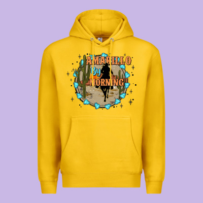 Amarillo By Morning Premium Hoodie Designed By Jahusdesignshop