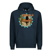 Navy amarillo by morning Premium Hoodie - JahusDesignShop