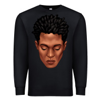 Black black man portrait Premium Sweatshirt - texasbilliewilder