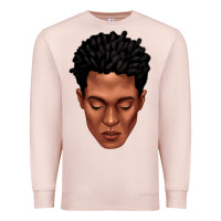 Pale Pink black man portrait Premium Sweatshirt - texasbilliewilder