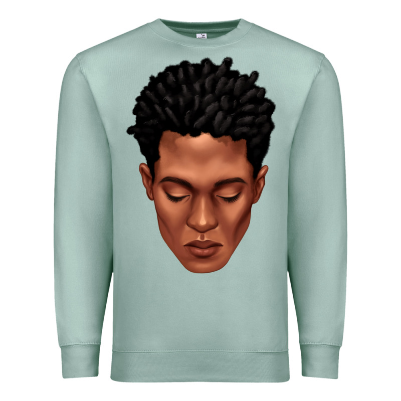 Black Man Portrait Premium Sweatshirt by texasbilliewilder | Teevron