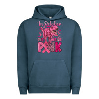 Pigment Midnight Navy in october we wear pink dinosaur Urban Hoodie - JahusDesignShop