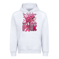 White in october we wear pink dinosaur Urban Hoodie - JahusDesignShop