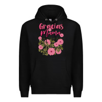 Black gracias mama por tu infinito amor Premium Hoodie - JahusDesignShop