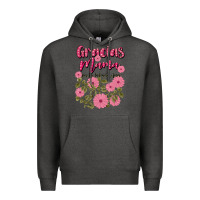Charcoal Heather gracias mama por tu infinito amor Premium Hoodie - JahusDesignShop