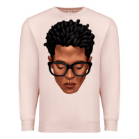 Pale Pink black man portrait Premium Sweatshirt - texasbilliewilder