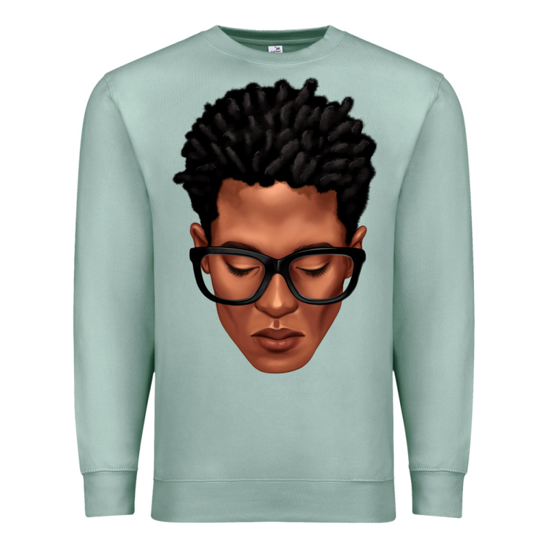 Black Man Portrait Premium Sweatshirt by texasbilliewilder | Teevron