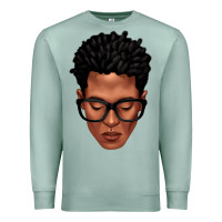 Seafoam black man portrait Premium Sweatshirt - texasbilliewilder